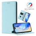 thumbnail image 5 of for iPhone 16 Pro Max Wallet Case with RFID Blocking Card Slots, Fashion PU Leather Flip Kickstand Magnetic Phone Cover Women Men, Support Wireless Charging, Full Body Protection - Skyblue, 5 of 11