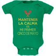 thumbnail image 1 of Cinco de Mayo -Mantener Calma Primer Cinco de Mayo Vert Doux Bébé une Pièce, 1 of 1