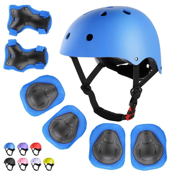 Set de protección WayEee Kids, casco de bicicleta para niñas de 3 a 10 años