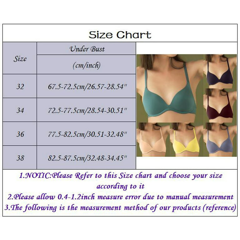 Underoutfit Bra Women's Comfortable Traceless Lightweight Beautiful Back  Simple And Rimless Bra