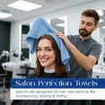 thumbnail image 5 of Dan River Cotton Salon Hand Towels, Pack of 24, Highly Absorbent, Quick Drying, White, 16x26 Inches, 5 of 8