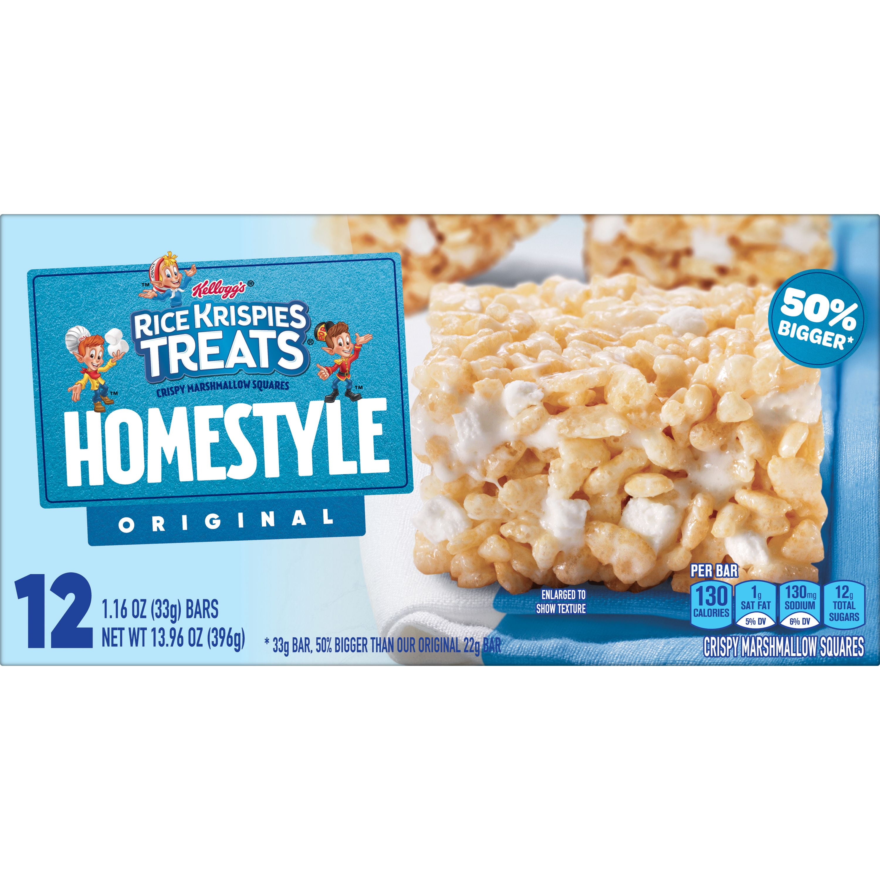 Kellogg’s Rice Krispies Treats Homestyle Marshmallow Snack Bars ...