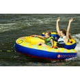 Body Glove Bayside 2 Person Yellow Water Skiing Inflatable Towable Tube