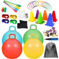 thumbnail image 1 of Set combinado de juegos al aire libre DHXGON Carnival, 58 piezas con bolas Hopper, 1 of 7