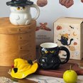 thumbnail image 4 of Taza De Cerámica Con Tapa Y Gato, Vaso Con Temática De Gatitos Para Bebidas Calientes., 4 of 5