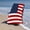 White, variant on USA Flag Beach Towel, Large Oversized Beach Towel for Pool and Swimming, Soft Absorbent Towel with Flag Print, Reversible Towel for Summer and Picnics, 15.7x23.6 Inches