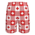 thumbnail image 6 of Kdxio Maple Leaves1 Pattern Mens Casual Shorts - Drawstring Summer Beach Sports Shorts for Men, 6 of 9
