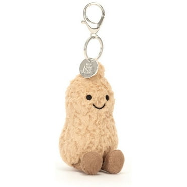 Official Jellycat Amuseables Peanut Bag Charm 4" Plush