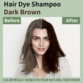 thumbnail image 2 of 2 Pack Dark Brown Hair Dye Shampoo 3 in 1,Instant Hair Color Shampoo Covers Gray Hair for Women & Men, Easy To Use & Lasts 3-4 Weeks & All Hair Types, 16.9 fl.oz, 2 of 6