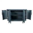 thumbnail image 3 of Sideboard47.2" Modern Storage Cabinet With Adjustable Shelves 4 Doors Corner Curved Design Sideboard Cabinet For Hallway, 3 of 9