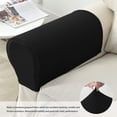 thumbnail image 4 of 2 Pack Jacquard Stretch Sofa Armrest Covers Non-Slip Recliner Sofa Armrest Covers, 4 of 6