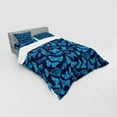 thumbnail image 3 of Ambesonne Blue Bedding Set 3 Pcs, Hand Drawn Butterflies, Twin XL, Pale Blue and Dark Blue, 3 of 3