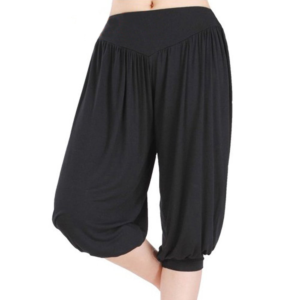 GOGO TEAM Womens Cropped Pants Yoga Herem Pants Fitness Activewear ...