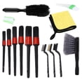 thumbnail image 4 of 14pcs Car Detailing Brush Kit Microfiber Cloth for Cleaning Wheel Interior Dashboard Engine, 4 of 6