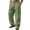 Green, variant on Zynoxe Men's Cargo Pants with Side Pockets Lightweight Cotton Linen Pants for Men Classic Button Zipper Closure Work Pants Fashionable Solid Color Casual Trousers