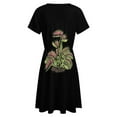 thumbnail image 5 of Venus Fly Trap Tshirt Carnivorous Plant Sundress Short Sleeve Dress Summer Women Clothes Dress for Women Dresses, 5 of 7