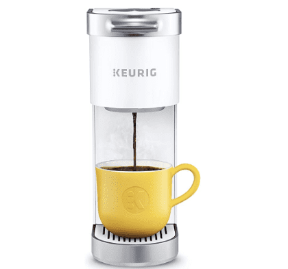 and Travel Mug Friendly Keurig K-Mini Plus Coffee Maker Studio Gray Single Serve K-Cup Pod Coffee Brewer K-Cup Pod Storage Brew Size Comes With 6 to 12 oz