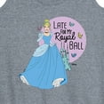 thumbnail image 3 of Disney Princess - Late For My Ball - Women's Racerback Tank Top, 3 of 5