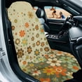 thumbnail image 2 of Garronmavis Retro Floral Front Car Seat Towel Cover Stain Resistant Easy Installation 1 PC Breathable Non-Slip Universal Fit Sports Sweat Protection for Cars SUV Trucks Sedan Van, 2 of 9
