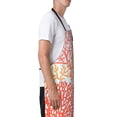 thumbnail image 3 of Pofeuu Corals Print Waterproof Apron with Pockets Adjustable Cooking Aprons Kitchen Bib for Baking Household Cleaning, 3 of 8