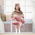 thumbnail image 7 of FORMRS Wearable Blanket Hoodie with Sleeves for Kids Cozy Flannel Sweatshirt, Red Lobster, 7 of 7