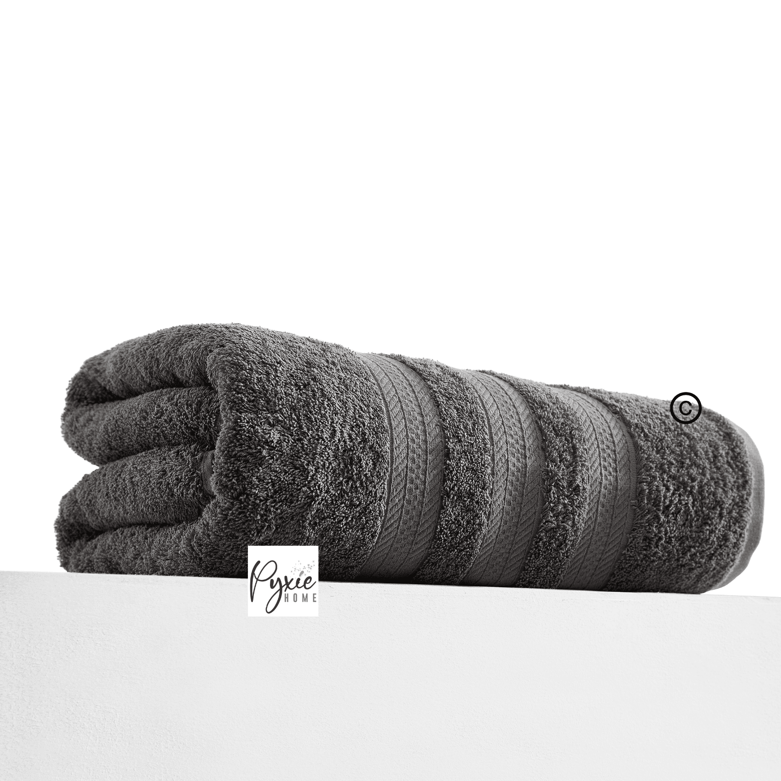 Extra Large Bath Towel - Oversized Ultra Bath Sheet - 100% Cotton - CHARCOAL COLOR