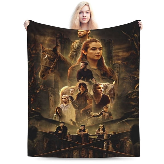 Walking Dead Blanket, Soft Warm Cozy Plush Throw Blanket Gifts for Adults Kids, Lightweight Fuzzy Comfy Flannel Blankets for Couch Bed House Decor Travel 40"X30"