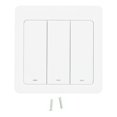 thumbnail image 1 of Interruptor WiFi inteligente Pulsador Control de voz de 3 vías Tipo 86 Hogar Enchufe de la UE 100 ‑ 240VAC, 1 of 8