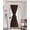 Brown, variant on Black Blackout Curtains, French Door Curtains for Door Window, Pure Color Privacy Drapery for Patio/Sidelight Doors, 1 Panel with Tieback, 25 x 40 Inches