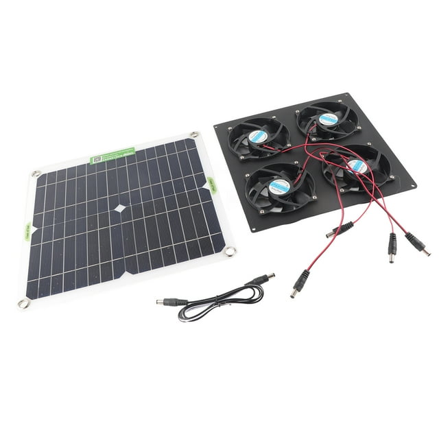 Ventilador solar, kit de ventilador de panel solar Kit de ventilador de panel solar Ventilador solar de invernadero Lo mejor de la línea