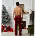 thumbnail image 4 of Vulcanodon Mens Fleece Pajama Pants, Ultra Soft Plaid Lounge Pants with Pockets Button Fly Sleep Bottoms(BUFFALO PLAID-RED, XL), 4 of 5
