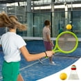 thumbnail image 6 of Junior Badminton Racket Set Indoor Outdoor Sports Toy Family Interactive Game Set with Accessories Blue Fun Gift, 6 of 8