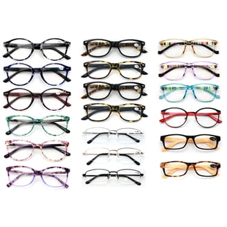 7 Packs Womens Oval Frame Reading Glasses Lightweight  display picture 2