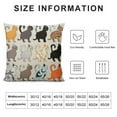 thumbnail image 5 of GOSMITH Cat Lovers Pillow Cover Cat Lovers Gift Cat Mom Pillow Cushion Case Home Living Room Decor Christmas Gift Funny Cat Lover Gift Sister Pillow Cover, 5 of 5