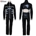 thumbnail image 3 of Anime japonés Tokyo Ghoul Cosplay Kaneki Ken Cosplay disfraz chaqueta con capucha pantalones cortos conjunto completo trajes hombres uniformes máscaras, 3 of 5