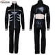thumbnail image 3 of Anime japonés Tokyo Ghoul Cosplay Kaneki Ken Cosplay disfraz chaqueta con capucha pantalones cortos conjunto completo trajes hombres uniformes máscaras, 3 of 5