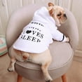 thumbnail image 2 of Pets Dog Soft Cotton White Robe Coral Comfortable Hooded Nightgown Pajamas Thickened Outfits Homewear, 2 of 9