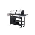 thumbnail image 7 of Holaki 3-Burner Propane Gas BBQ Grill with Side Burner - 37,230 BTU Output, Enameled Cast Iron Cooking Grids, Stainless Steel, Perfect for Outdoor Barbecue, 7 of 7