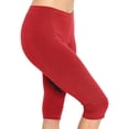 thumbnail image 3 of HAJWOH Women’s Capri Leggings Knee and Ankle Length Leggings Stretch Summer Lightweight Pants, 3 of 4