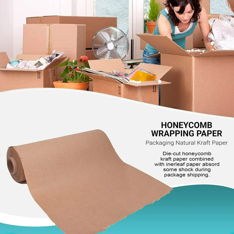 Honeycomb Kraft Packing Paper for Shipping Cushioning Packing Paper Moving  Supplies Honeycomb Kraft Paper