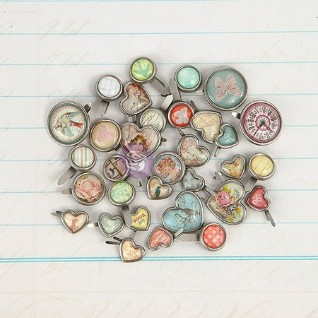 Delight Decorative Metal Brads 32/pkg-
