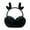Black, variant on UDIYO Women Earmuff Deer Antler Soft Solid Color Non-slip Ear Protection Comfortable Autumn Winter Girls Ear Warmer for Daily Life
