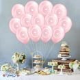 thumbnail image 5 of PMU 11 Inches Round Pearl Pink Baptism Dove Latex Balloon Pkg/12, 5 of 6