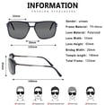 thumbnail image 4 of SUNVOES Polarized Sunglasses for Women Men Driving Vintage Square UV Protection, 4 of 10