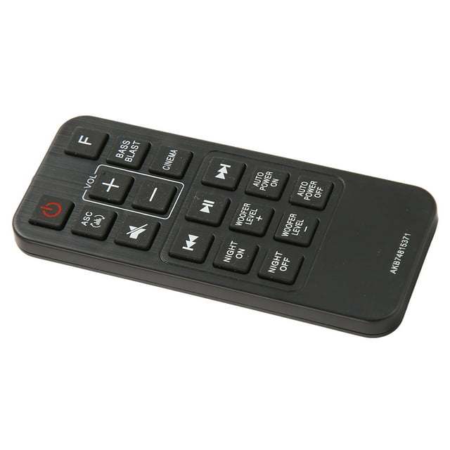 Bar Speaker Remote Control, Battery Powered Ergonomic Sensitive Soundbar Remote Control Wear Resistant Replacement Easy Access for LAS475B for SK3D