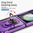 thumbnail image 3 of ChicShell Magnetic Case For Samsung Galaxy Z Flip 6,[Military Grade Drop Tested][Built in Kickstand] Slim Phone Case For Samsung Galaxy Z Flip 6, Purple, 3 of 9