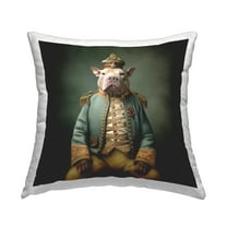 Stupell Industries Dog in Royal Fashion Decorative Printed Throw Pillow, 18 x 18