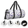 thumbnail image 5 of Easygdp Lavender Bicycle Travel Bag, Camping, Weekend, Carry On Overnight Duffel Bag with Shoulder Strap, 5 of 8