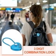 thumbnail image 6 of Uxcell Cable Combination Steel Rope for Gym Bikes Cabinets Wardrobes Small Fences 4.3" Blue, 6 of 7