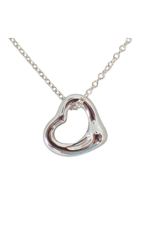 Pre-Owned TIFFANY 925 heart pendant necklace (Good)